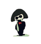 おかっぱ(ボブ)の女の子スタンプ（個別スタンプ：9）