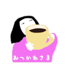 おかっぱ(ボブ)の女の子スタンプ（個別スタンプ：36）