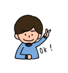 おんまゆとあごひげ。（個別スタンプ：3）