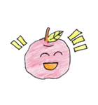 手書き ゆるかわりんご 日常編（個別スタンプ：2）