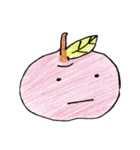 手書き ゆるかわりんご 日常編（個別スタンプ：4）