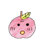 手書き ゆるかわりんご 日常編（個別スタンプ：6）