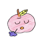 手書き ゆるかわりんご 日常編（個別スタンプ：8）