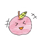 手書き ゆるかわりんご 日常編（個別スタンプ：10）