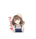 美少女日常スタンプ（個別スタンプ：3）