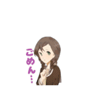 美少女日常スタンプ（個別スタンプ：4）