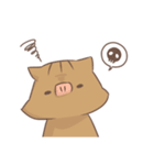 こぶたのぶぶとん まるっとスタンプ（個別スタンプ：15）