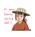 ほんわか少女の、ごあいさつ（個別スタンプ：4）