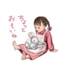 ほんわか少女の、ごあいさつ（個別スタンプ：7）
