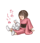 ほんわか少女の、ごあいさつ（個別スタンプ：9）