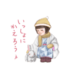 ほんわか少女の、ごあいさつ（個別スタンプ：15）