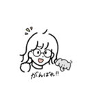 ほのぼのカップル ぞうさんといっしょ！（個別スタンプ：35）
