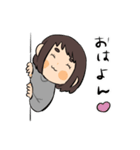 布団と女の子（個別スタンプ：11）