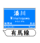 粟生線 有馬線 駅名 シンプル＆いつでも（個別スタンプ：22）