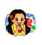 アロハ！フラダンサー（フラガール）（個別スタンプ：2）