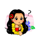 アロハ！フラダンサー（フラガール）（個別スタンプ：3）
