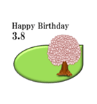 ある木から<3月誕生日>（個別スタンプ：8）