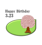 ある木から<3月誕生日>（個別スタンプ：23）