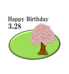 ある木から<3月誕生日>（個別スタンプ：28）