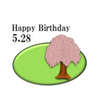 ある木から<5月誕生日>（個別スタンプ：28）