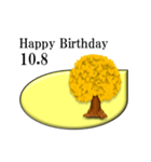 ある木から<10月誕生日>（個別スタンプ：8）