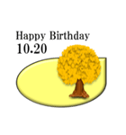 ある木から<10月誕生日>（個別スタンプ：20）
