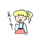 のんびりガール（個別スタンプ：3）