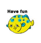 ごきげんおさかなスタンプ（個別スタンプ：6）