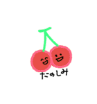 オール手書き40  たべものver（個別スタンプ：6）