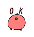 まあるいとりさん（個別スタンプ：3）