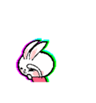 ハッピーラッキーウサギ : ドット（個別スタンプ：17）