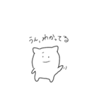 左頬に飴詰めたねこ（個別スタンプ：3）