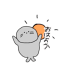 フレッドと無表情なアシカくん。（個別スタンプ：1）