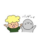 フレッドと無表情なアシカくん。（個別スタンプ：14）