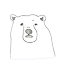 だらっとしろくま（個別スタンプ：4）