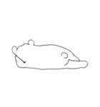 だらっとしろくま（個別スタンプ：16）