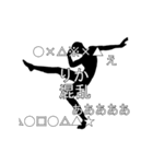 にぎやかに流れる文字【りか】（個別スタンプ：14）