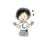 よもぎ大好き女（個別スタンプ：9）