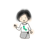 よもぎ大好き女（個別スタンプ：16）