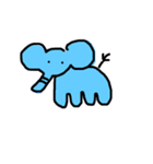 画伯の描いた動物達（個別スタンプ：3）