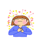 しもぶくれ女子の気遣い編（個別スタンプ：22）