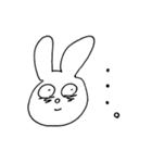 絶望うさぎのはじめてのスタンプ（個別スタンプ：1）