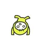 かわいい白目ちゃんの押したらわかるよ（個別スタンプ：5）