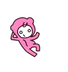 かわいい白目ちゃんの押したらわかるよ（個別スタンプ：9）