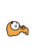 かわいい白目ちゃんの押したらわかるよ（個別スタンプ：12）