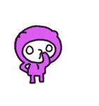 かわいい白目ちゃんの押したらわかるよ（個別スタンプ：15）