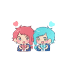 Twin Stars【あの＆まの】（個別スタンプ：34）