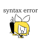用途穴埋め鏡音リンちゃんスタンプ（個別スタンプ：5）