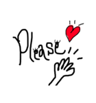Thank you英文字❤️（個別スタンプ：6）