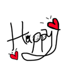 Thank you英文字❤️（個別スタンプ：16）